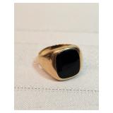 10k Gold With Onyx Ring