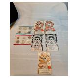 Empty Coin Books And 1963 Uncirculated Set