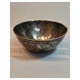 Antique Sterling Silver Bowl Monogrammed