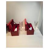 Waterford Crystal Pair Of 12 Days Of Xmas Collectibles