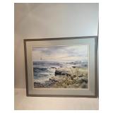 Pond Cove Framed Watercolor By Lucille Geiser