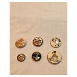 Antique Satsuma Buttons Lot C