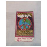 New Years Eve 1967 To 68 At The Fillmore Ticket 