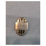 Sterling Silver Money Clip Advertising Card For Estate Planner
