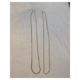 Pair Of Sterling Silver Necklaces