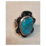 Sterling Silver And Turquoise Ring