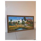 Indian Subcontinent Village Painting Signed Saphal