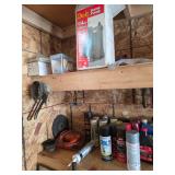 Automotive Oil Filter Wrenches, Spray Paint, Sump Pump, Caulk