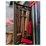Tool Chest with Tools, Hammers