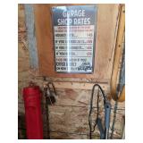 Garage/Shop Sign