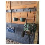 Snow shovel, Hanging pots, Seed Spreader