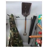 Shovel, Military Jacket, Hummingbird Feeder