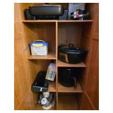 Box of recipes, crock pot, Airfryer, Electric skillet, Stand mixer, Vacuum Sealer for food, Extra ba