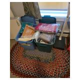 Braided rug, Fabrics assorted 