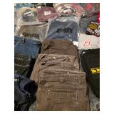 Mens jeans, Duluth Trading in bag shirts, Boston tee