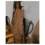 Carhartt overalls, Side table, Jewelry box, wallet, Coat rack, vacuum