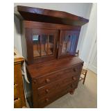 American Empire style secretary desk and bookcase