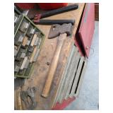 Axe, vintage small parts cabinet