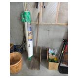 Shovel, wood basket, Plant Fertalizer 