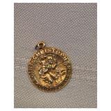 14k Gold St. Christopher Medal