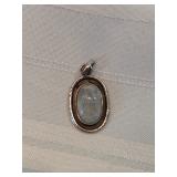 Sterling Silver And Moonstone Pendant 
