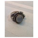 Sterling Silver And Moonstone Ring