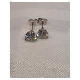Diamond Stud Earrings Set In 14k Gold