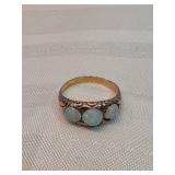 14k Gold Ring With Opals