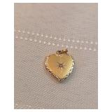 14k Gold Heart Locket