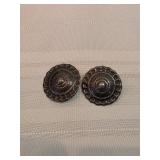 Mayan Theme Sterling Earrings