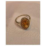10k Gold Ring With Citrine
