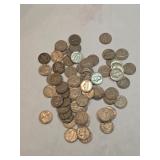 Jefferson Nickels Lot Of 68