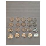 Rolls Of 20 1963 Uncirculated Franklin Half Dollars