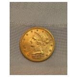 1882 Golden Eagle 10 Dollar Gold Coin