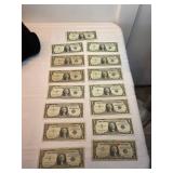 1957 Silver Certificates $1 Bills