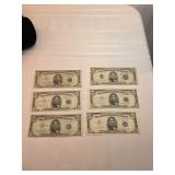 1963 Five Dollar Silver Certificates