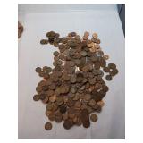 8 Rolls Of Unsearched Wheat Pennies
