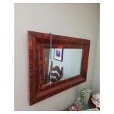 Framed wall mirror, Rosary Beads