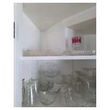 Stemmed glassware, glass bowls