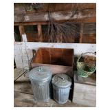 Garbage cans, basket