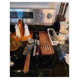 cleaver, salt & paper, knives