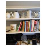 cookbooks, wooden press, wall mounted matches