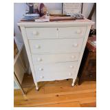 5 draw dresser white