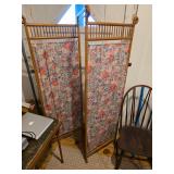 Screen decorative, wooden chair, apple computer