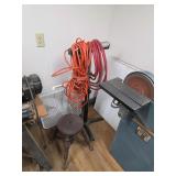 Extension Cords, Stool, Roller Support Stand, Box Fan