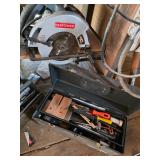 Metal Tools Box with Chainsaw supplies, Craftsman Circular Saw