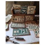 Old license plates 40’s-90’s