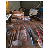 Pry bar,  Mallet, Keyhole Saw, Bolt Cutters, Vise Grip, Doweling jig