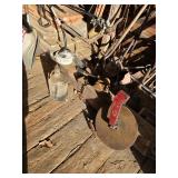 Glass Jug, Garden Tools