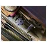 C Clamps. Pipe Cutter, Hand Saw